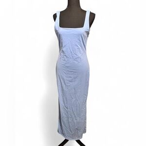Light Blue Sleeveless Maxi Dress Bodycon Size Large